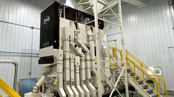Delta cleaner in the new seed production line at McKillip Seed